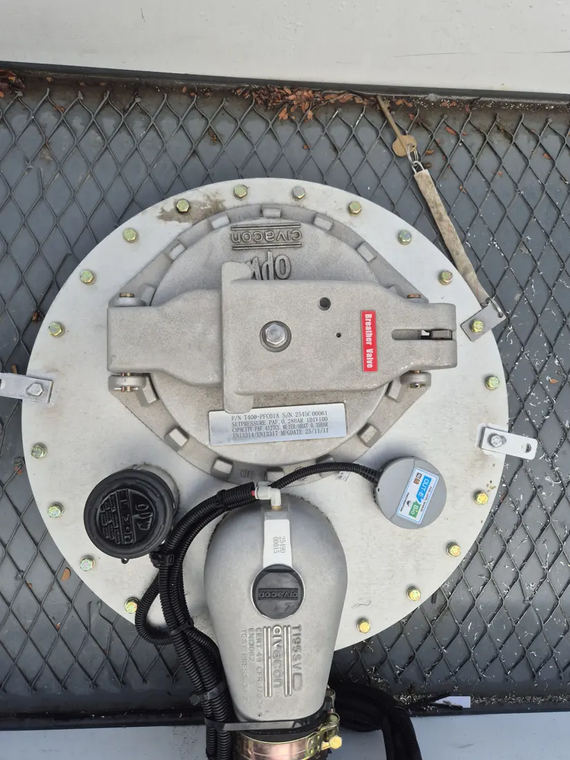 FuelPortal fuel monitoring hardware installed on site