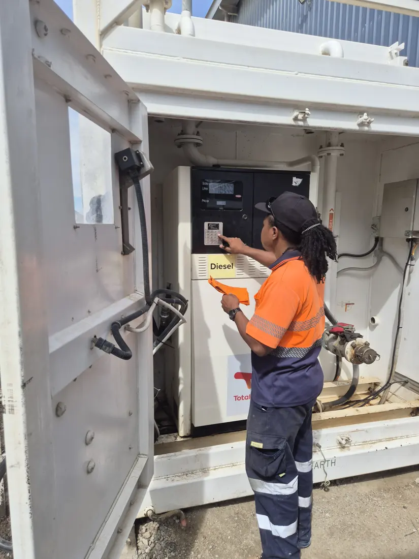 FuelPortal fuel monitoring hardware installed on site